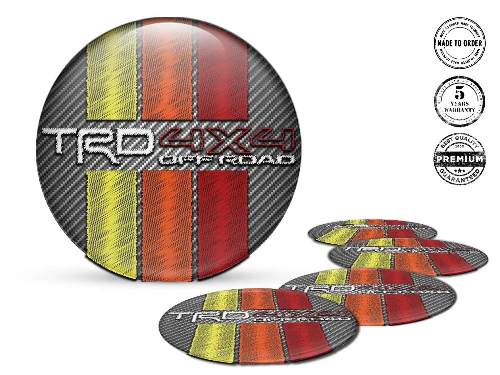 Toyota TRD Silicone Stickers Custom Brand Racing Horizon